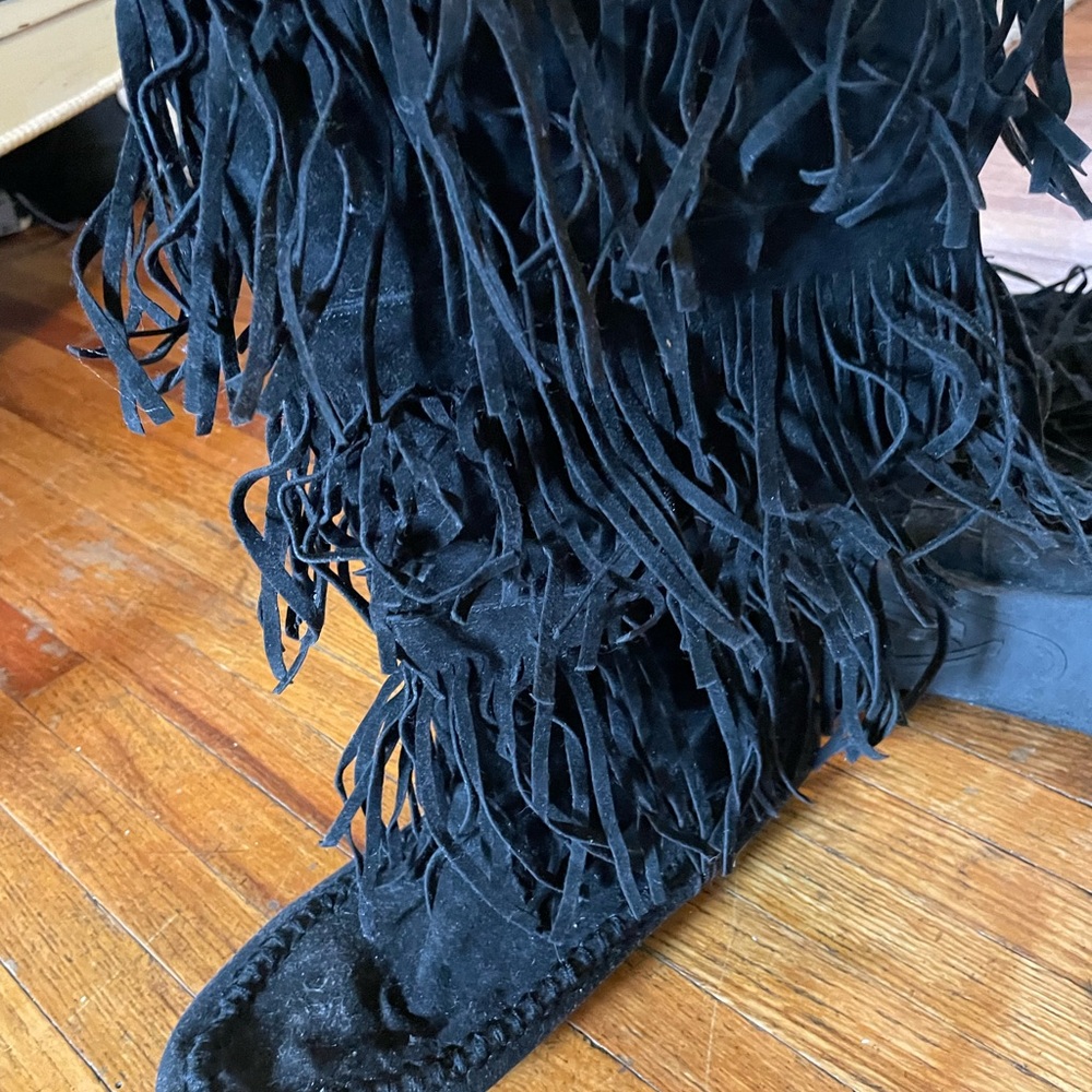 Fringe Moccasin Boots